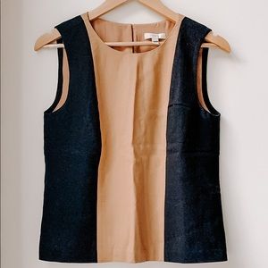 J. Crew Color-block Tank Wool Work Shirt